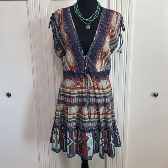 Veronica Beard Multicolor Patterned Dress - Picture 2 of 7